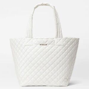 NWT - MZ Wallace - Metro Tote Deluxe Medium - Pearl Metallic